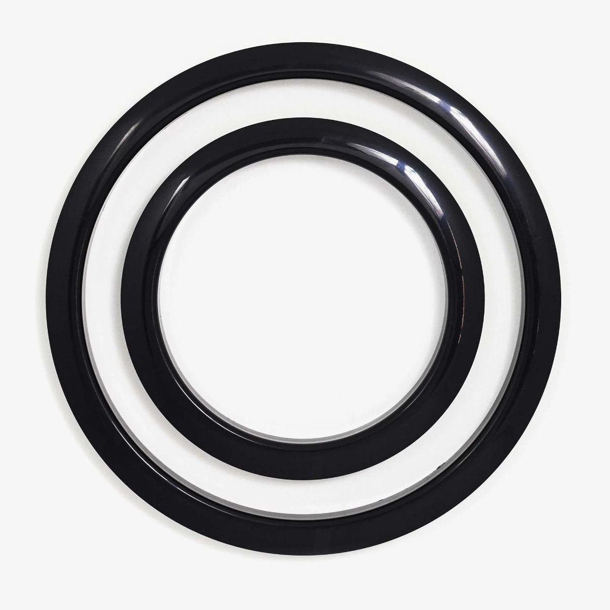 Bass Drum O's Port Hole Ring With Cutter - 5" - Chrome