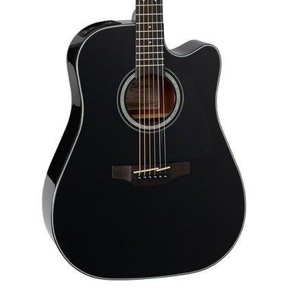 Takamine GD30CE BLK Dreadnought Cutaway Acoustic-Electric Guitar - Black