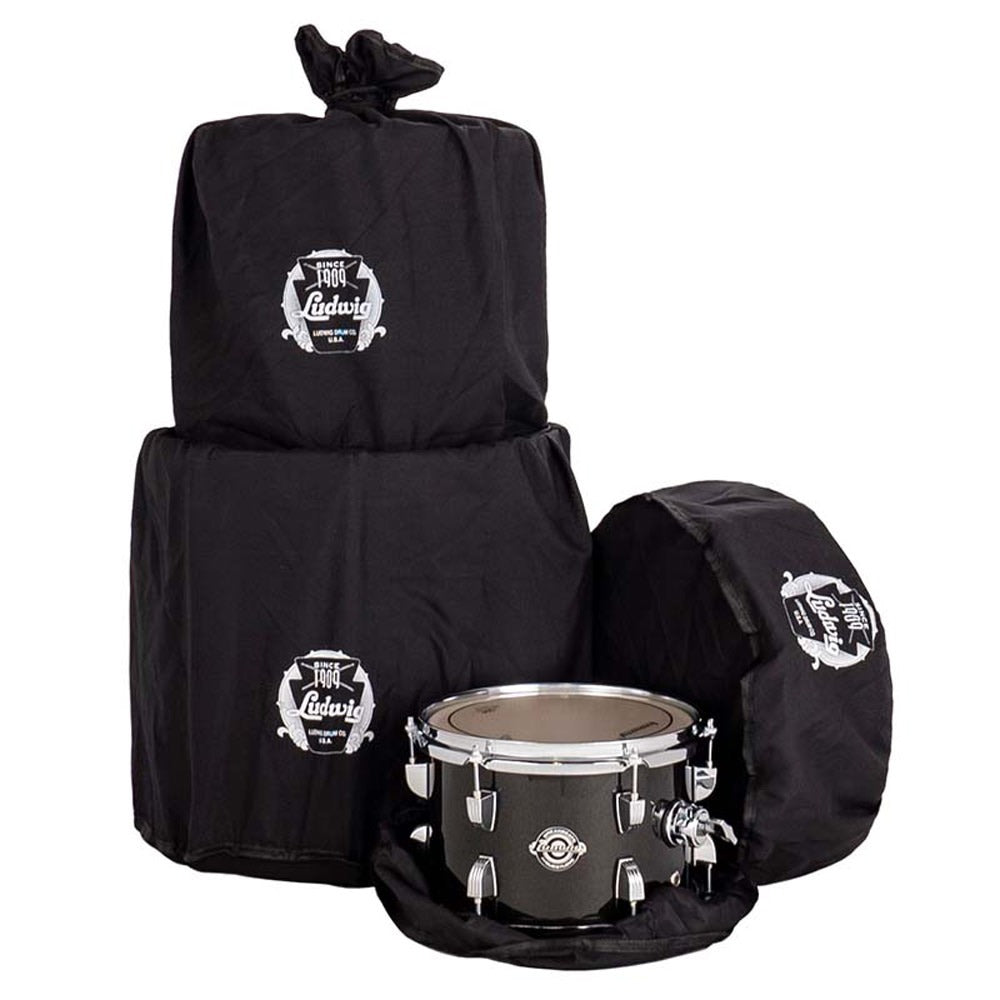 Ludwig Questlove Pocket Kit 4-piece Complete Drum Set - Black Sparkle