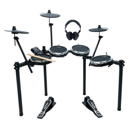The ONE EDM-200 Electronic Drum Set Bundle with Mesh Drum Pads, Bluetooth and Drum Learning App for Beginners