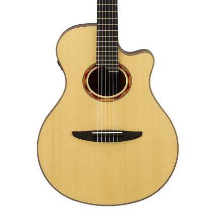 Yamaha Japan Premium NTX5 Thinline Performance Nylon-String Acoustic-Electric Guitar w/ Padded Gig Bag