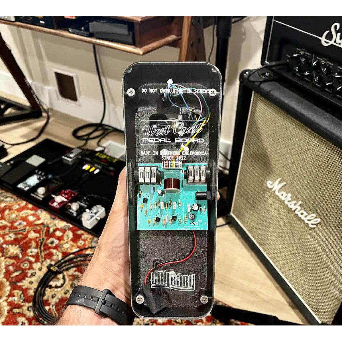 West Coast Pedalboard Wah Fastener Plates Dunlop Crybaby/Vox/CAE/Tho