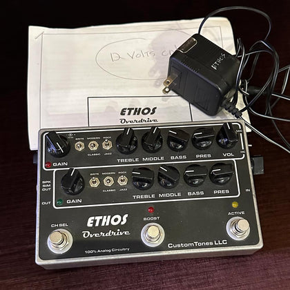 Custom Tones Ethos Overdrive Guitar Preamp Pedal (Pre-Owned)