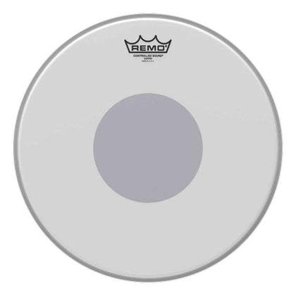 Remo CS-0114-10 Controlled Sound Coated Drumhead - Black Dot - 14 in. Batter