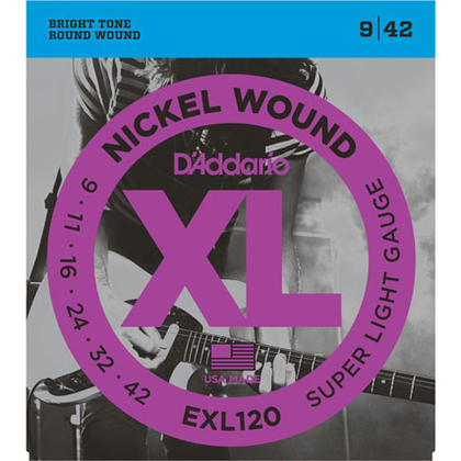 DAddario EXL120 3-Pack Nickel Wound Electric Guitar Strings Super Light 9-42 - Bananas At Large®