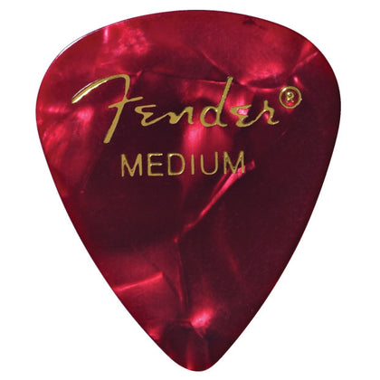 Fender 12 Pack 351 Shape Mediun Guitar Picks - Red Moto