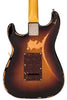 Vintage Guitars V6H ICON S-Style Electric Guitar - Distressed Tobacco Sunburst