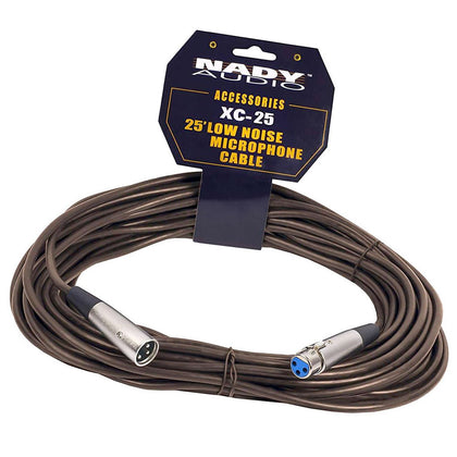 Nady XCCBR-25 Low Noise Microphone XLR Cable - Brown - 25 ft.