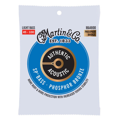 Martin MA4800 Authentic  SP Bass 92-8 Acoustic Bass Strings - Light