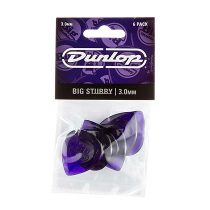 Dunlop 475P300 Lexan® Guitar Picks (6 pack) - Big Stubby (3.0mm)