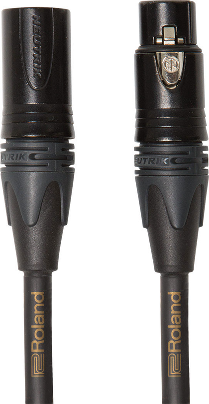 Roland RMC-G10 Gold Series 10ft. Microphone Cable with Neutrik XLR Connectors - Bananas at Large