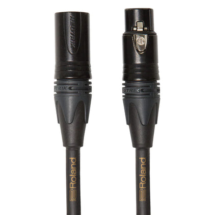 Roland RMC-G15 Gold Series Microphone Cable with Neutrik XLR Connectors - 15 ft.