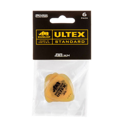 Dunlop 421P088 Ultex Guitar Picks (6 Pack) - Standard (0.88mm)