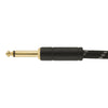 Fender Deluxe Series Straight to Angle Instrument Cable - Black Tweed - 15 ft.