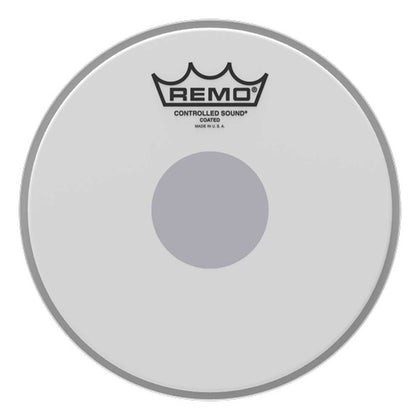 Remo - CS-0108-10 - Controlled Sound Coated Drumhead - Black Dot - 8 in Batter
