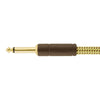 Fender Deluxe Series Straight to Angle Instrument Cable - Tweed - 18.6 ft.