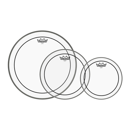 Remo PP-1470-PS Pinstripe Clear Tom Drumhead Pack (10 in., 12 in. & 16 in.)