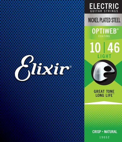 Elixir Electric Nickel Plated Steel with OPTIWEB Coating Light (.010-.046)