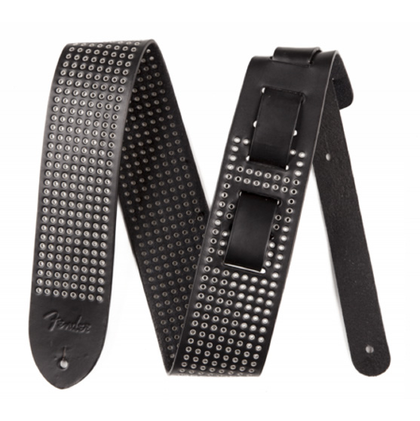 Fender 2.5 in. Leather Small Rivets Black
