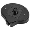 Ahead Spinal Glide Saddle Drum Throne with 3 Leg Base - Black Top with Black Sides