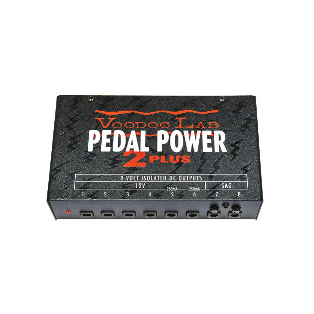 Voodoo Lab Pedal Power 2 Plus Universal 8 Output Power Supply Bananas
