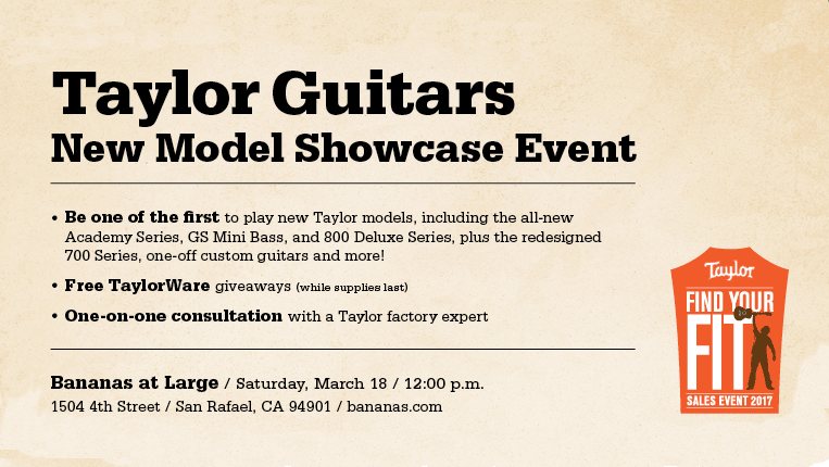 Taylor Guitars New Model Showcase Event