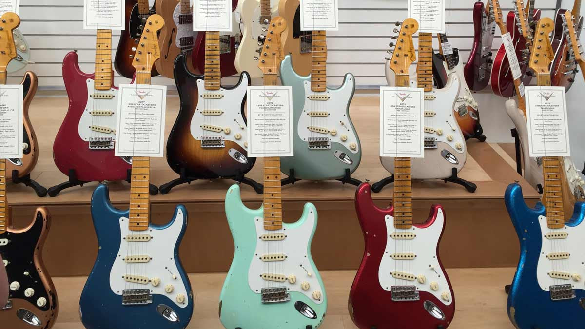 Another trip to Fender Custom shop to hand select new instruments