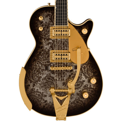 Gretsch G6134TG Limited-Edition Paisley Penguin Electric Guitar - Blackburst over Black and Silver Paisley Sparkle w/ Case