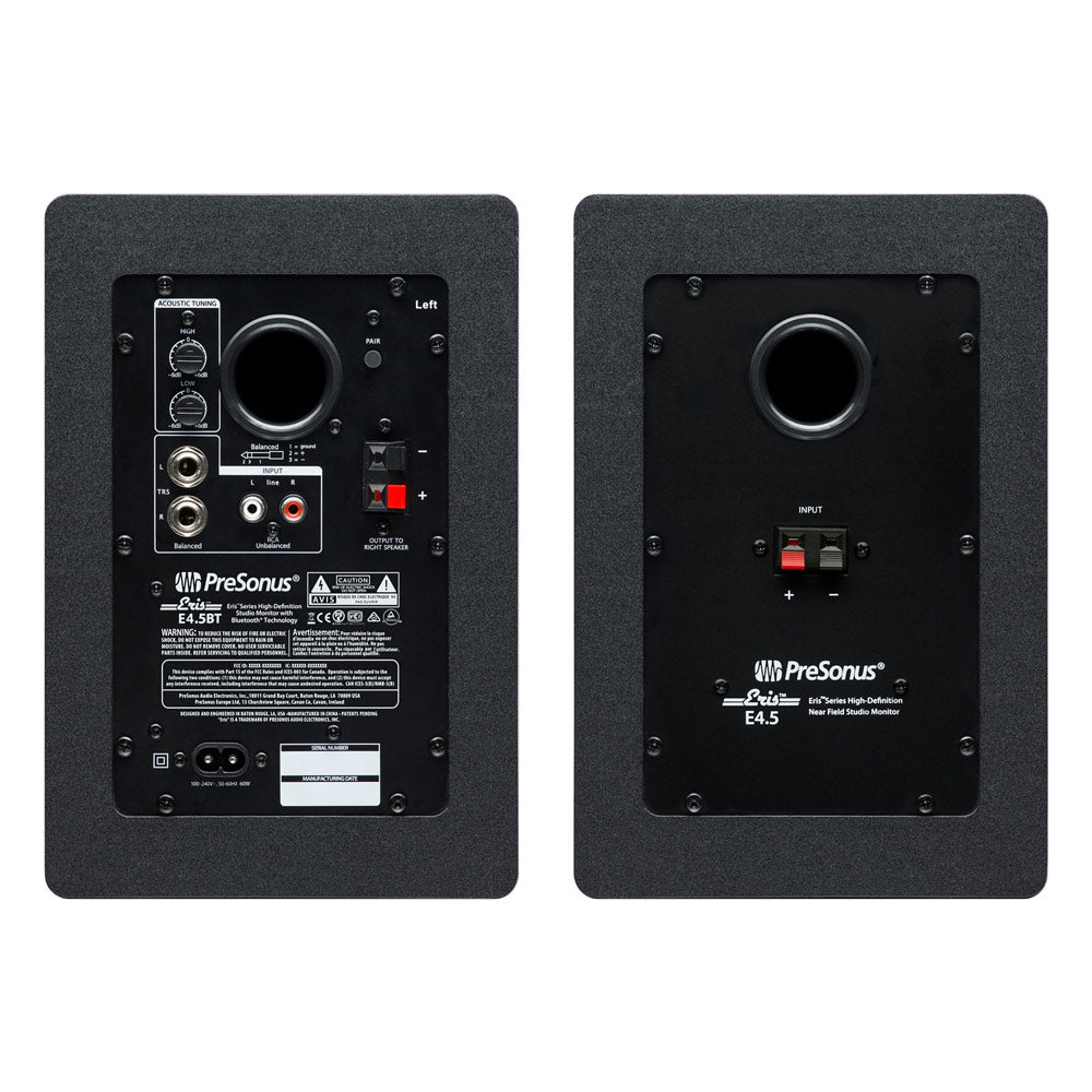 PreSonus Eris 4.5BT Studio Monitor (Pair) w/ Bluetooth - Black - Bananas at Large®