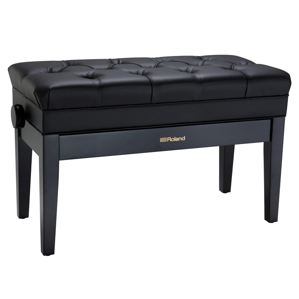 Roland RPB-D500PE Duet Piano Bench with Storage Compartment - Black - Bananas at Large®