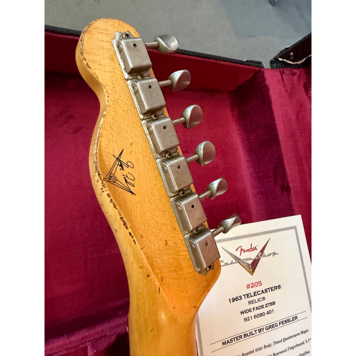 Fender Custom Shop Master Built By Greg Fessler #205 Bananas at Large Exclusive 1963 Telecaster Electric Guitar - Relic Wide Fade 2-Tone Sunburst
