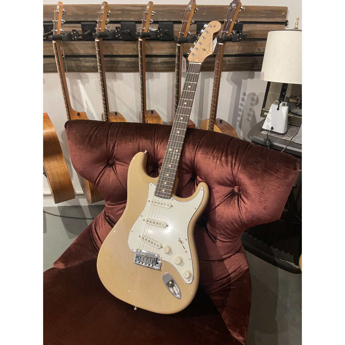 Fender Custom Shop #173 Limited Edition Hand-Selected Bananas At Large Exclusive Custom Deluxe Roasted Strat Electric Guitar - NOS w/ Matching Headcap - Aged Dirty White Blonde
