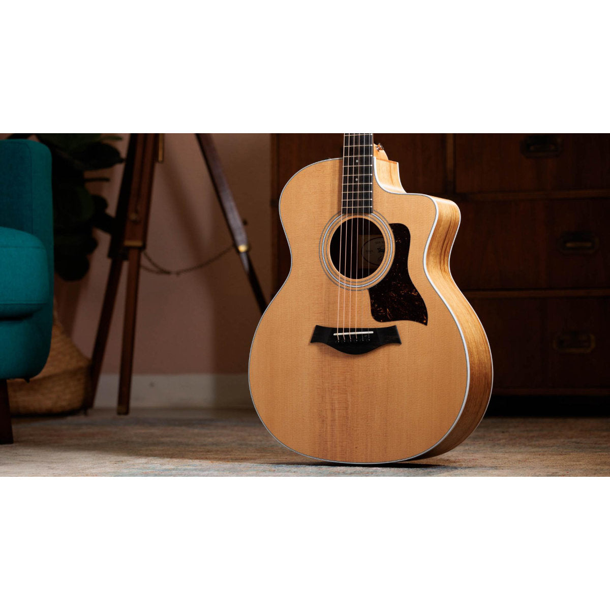 Taylor 214ce-K Acoustic-Electric Guitar w/ Structured Gig Bag Case - Bananas at Large®