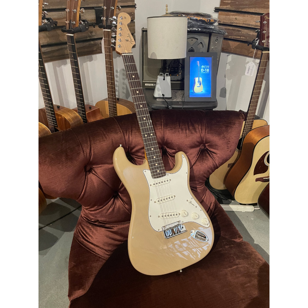 Fender Custom Shop #173 Limited Edition Hand-Selected Bananas At Large Exclusive Custom Deluxe Roasted Strat Electric Guitar - NOS w/ Matching Headcap - Aged Dirty White Blonde