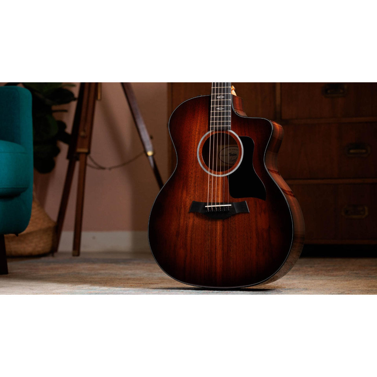 Taylor 224ce-K DLX Acoustic-Electric Guitar - Shaded Edgeburst - Bananas at Large®