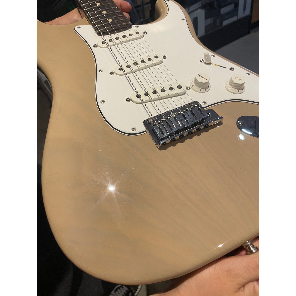 Fender Custom Shop #173 Limited Edition Hand-Selected Bananas At Large Exclusive Custom Deluxe Roasted Strat Electric Guitar - NOS w/ Matching Headcap - Aged Dirty White Blonde