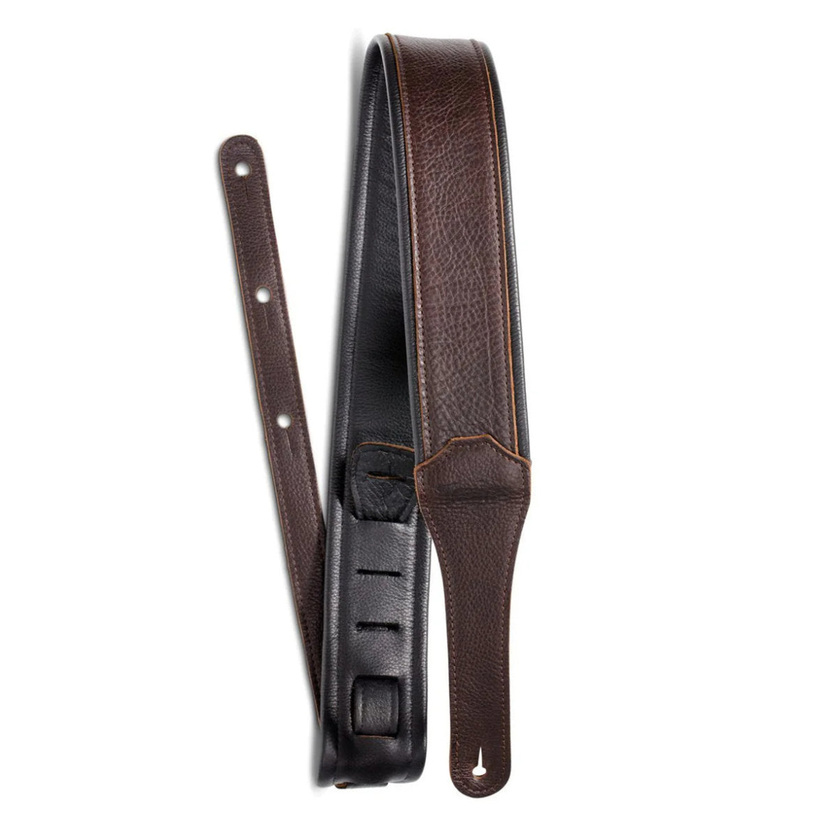 Taylor 4130-25 Koa Plus Guitar Strap - Leather / Black Stitching