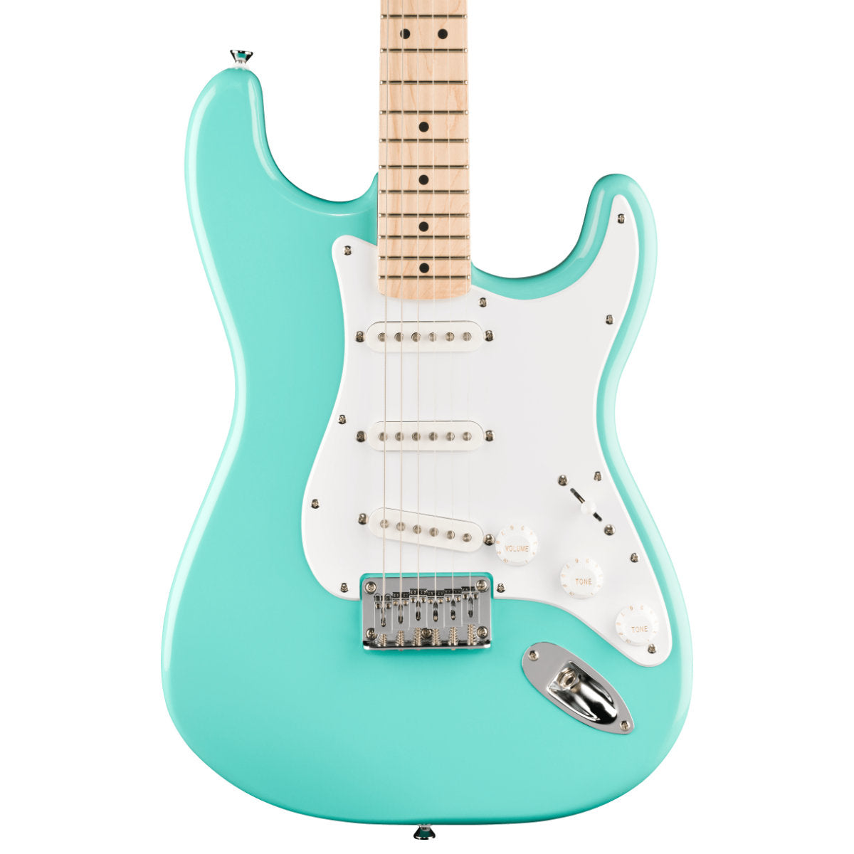 Squier Sonic Stratocaster HT Electric Guitar - Maple Fingerboard - White Pickguard - Sea Foam Green