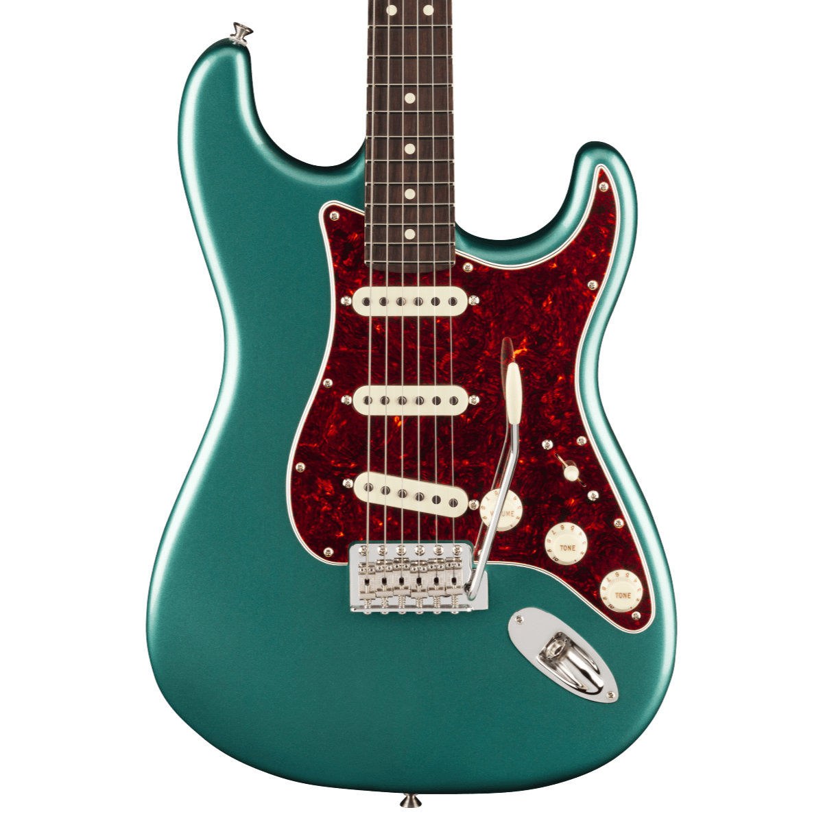 Fender American Professional Classic Stratocaster® Electric Guitar - Rosewood Fingerboard - Faded Sherwood Green Metallic