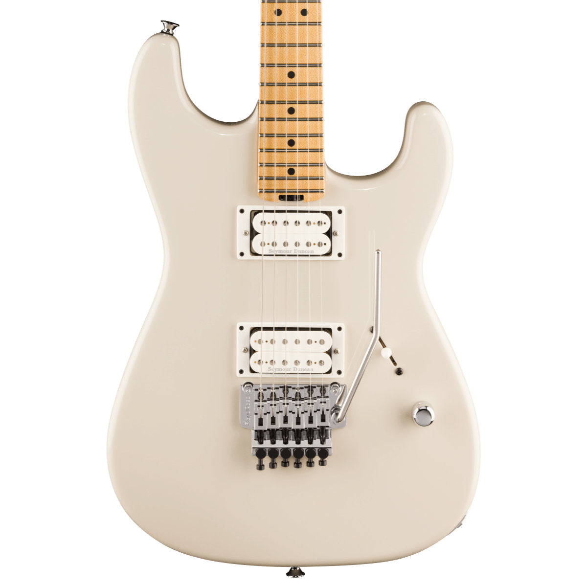 Charvel American Neo-Classic San Dimas SD1 HH FR Electric Guitar - Maple Fingerboard - Ivory Blitz