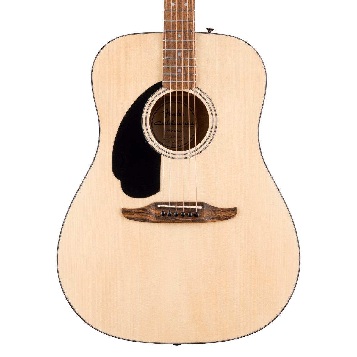 Fender California Standard Redondo Left-Handed Acoustic Guitar - Spruce Top - Black Pickguard - Natural