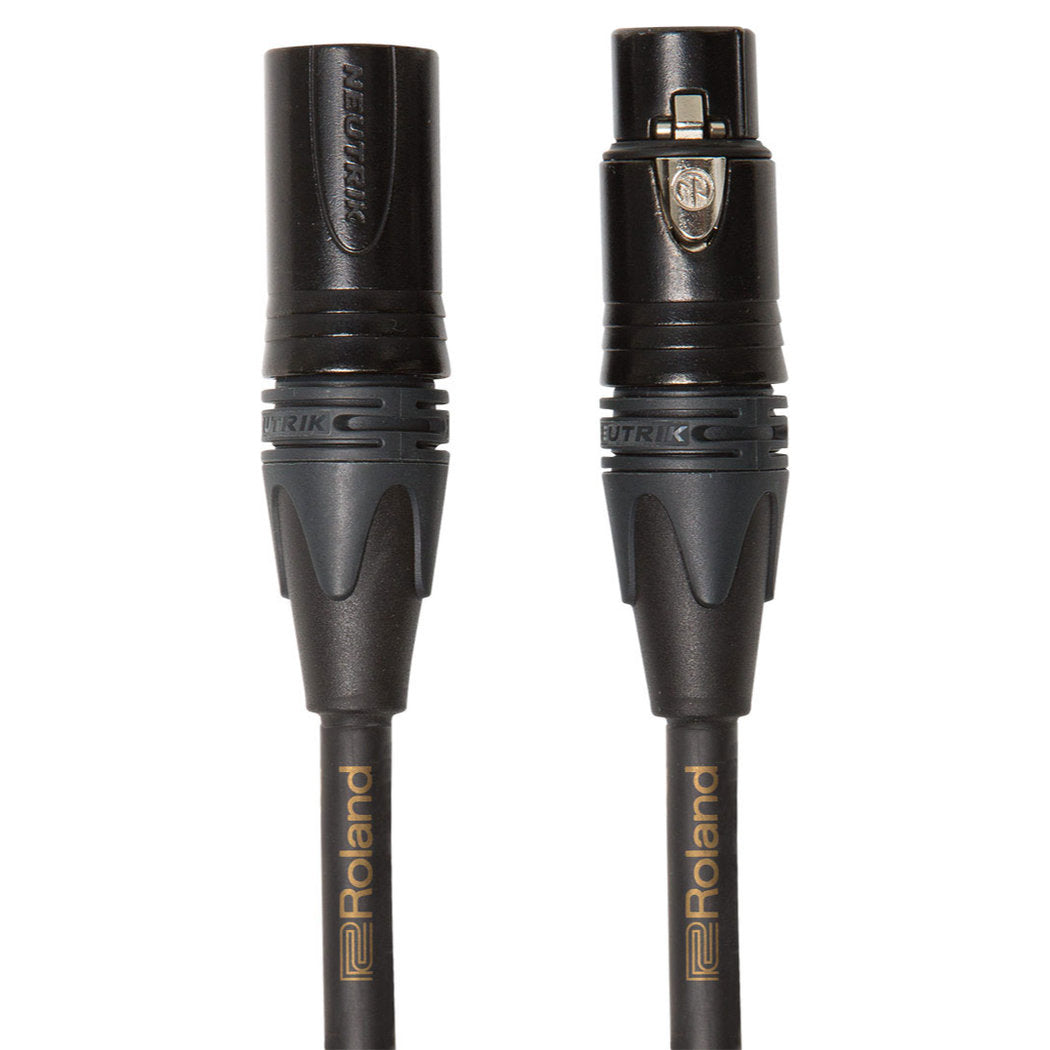 Roland RMC-G10 Gold Series Microphone Cable with Neutrik XLR Connectors - 10 ft. - Bananas at Large®
