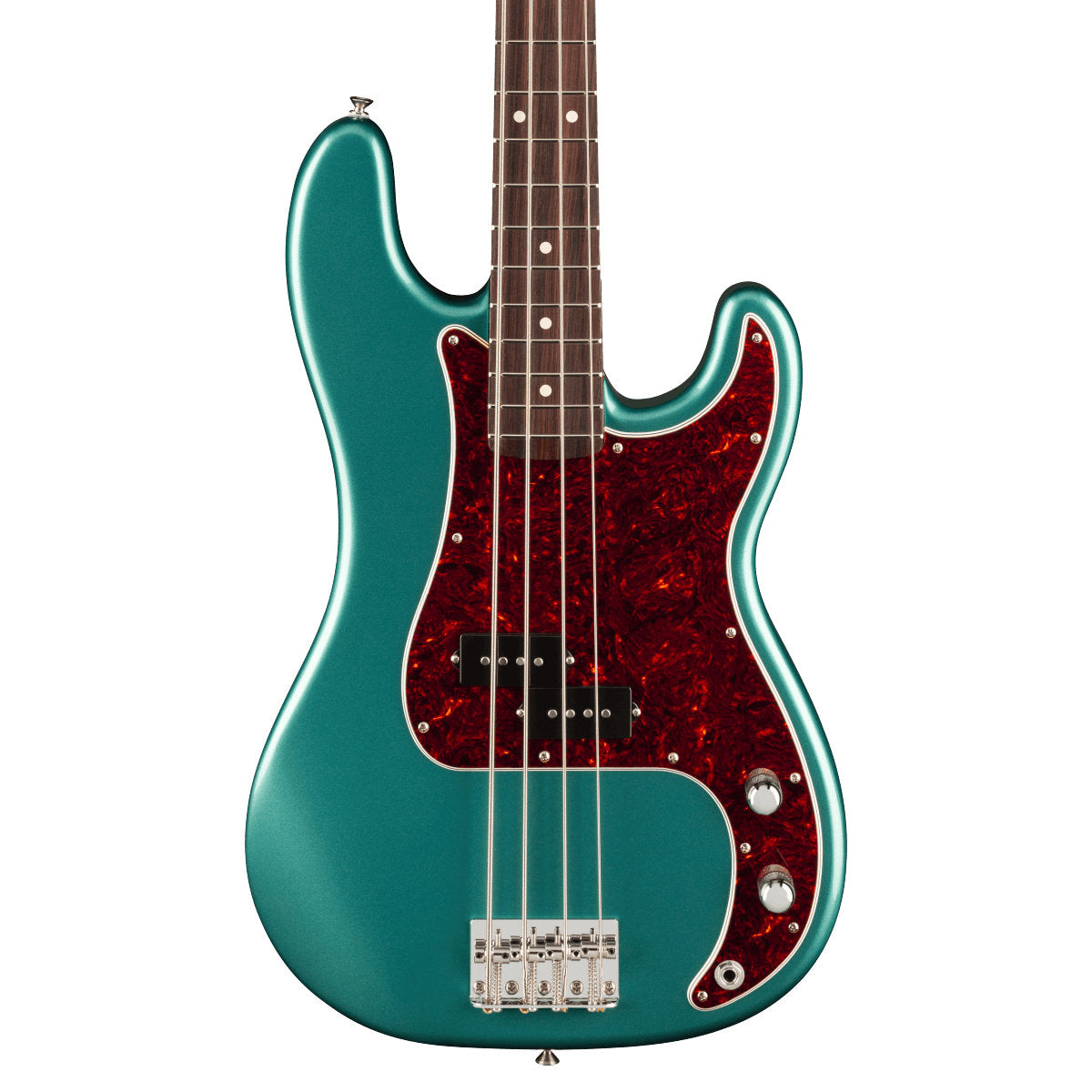 Fender American Professional Classic Precision Bass - Rosewood Fingerboard - Faded Sherwood Green Metallic - Bananas at Large®