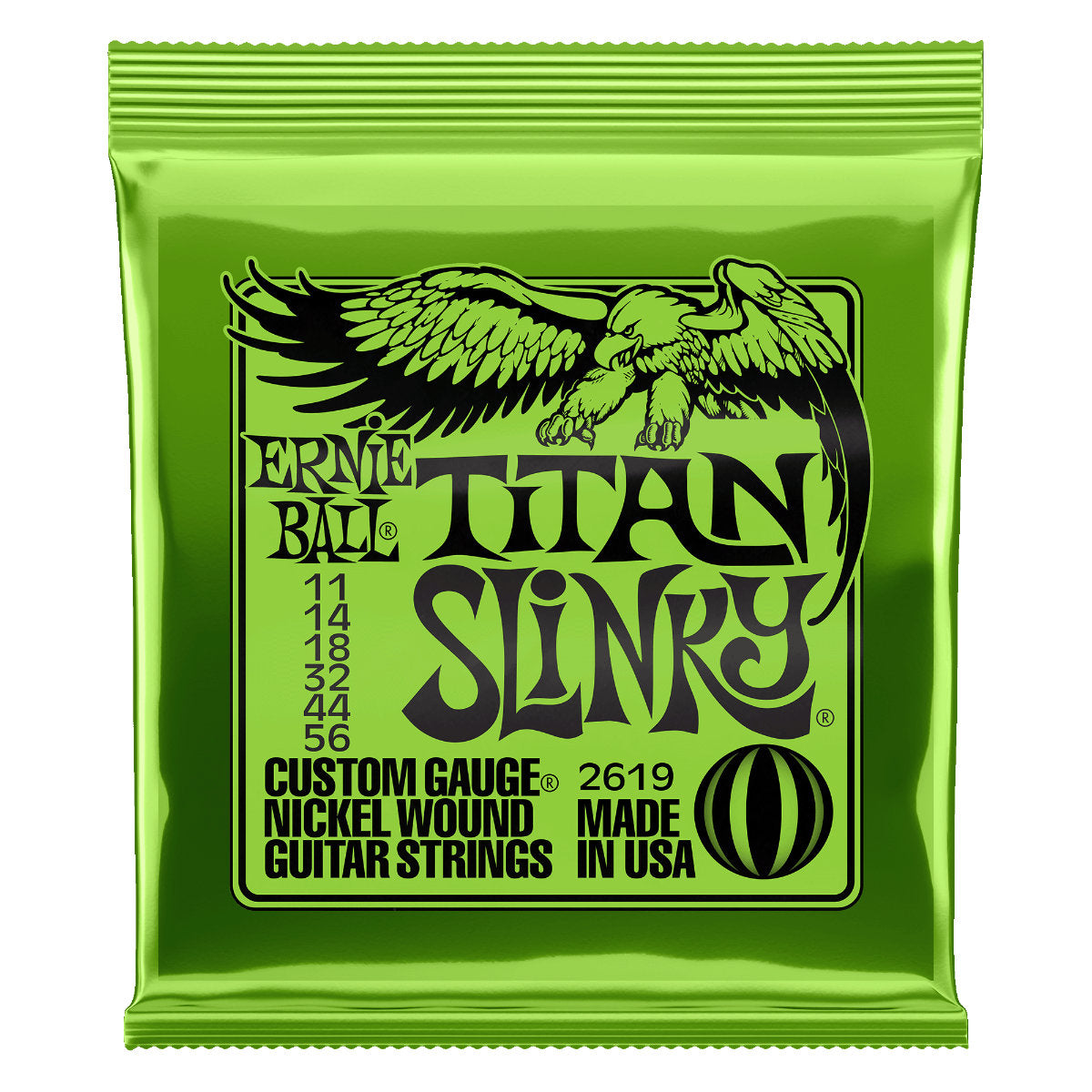 Ernie Ball Titan Slinky Nickel Wound Electric Guitar Strings - 11-56 Gauge