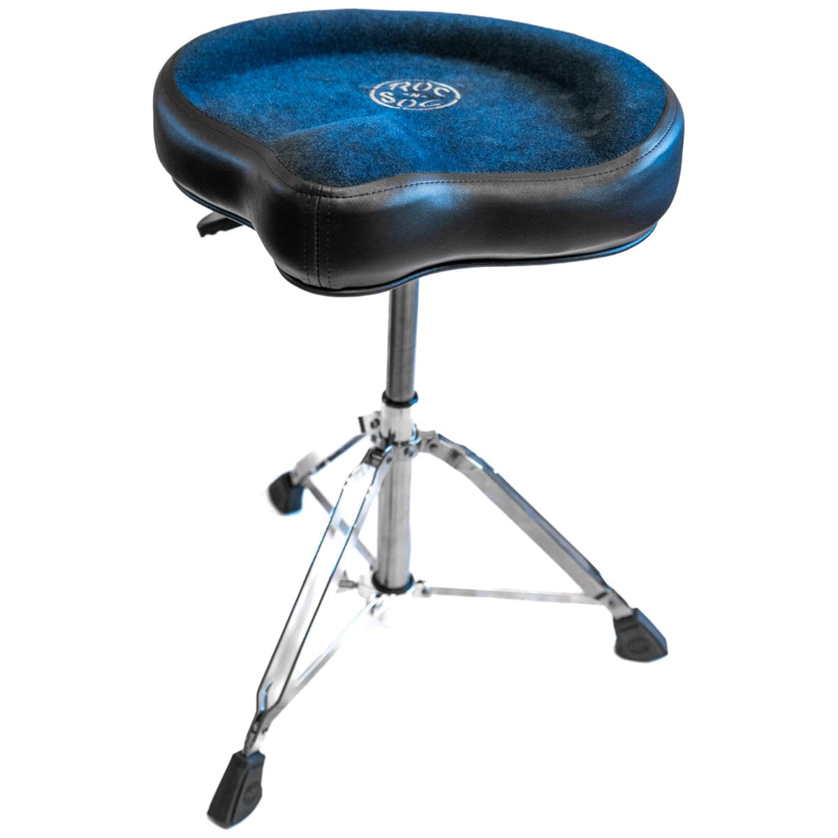 Roc-N-Soc Nitro Gas Drum Throne with Original Saddle - Blue