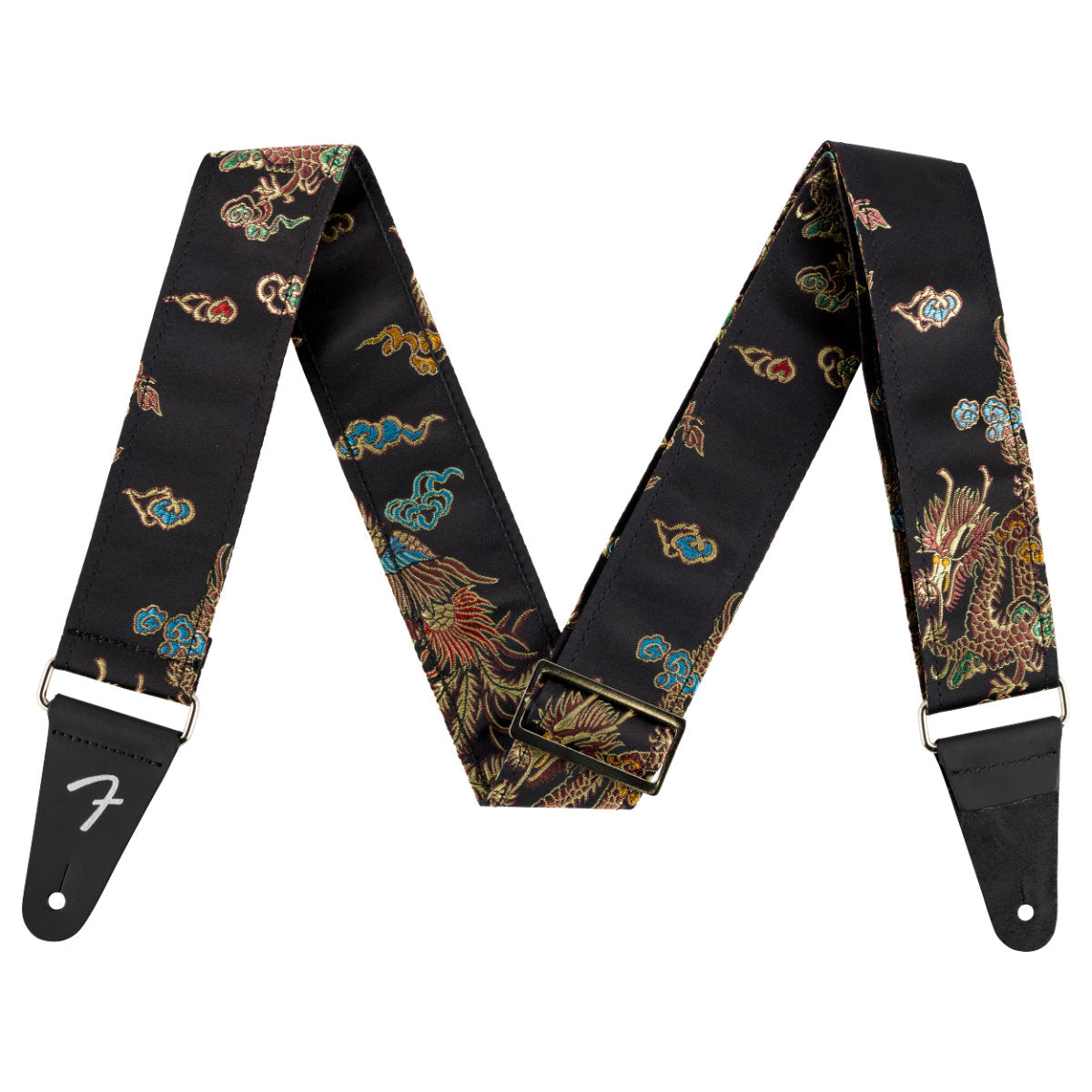 Fender Satin Dragon Guitar Strap - Black