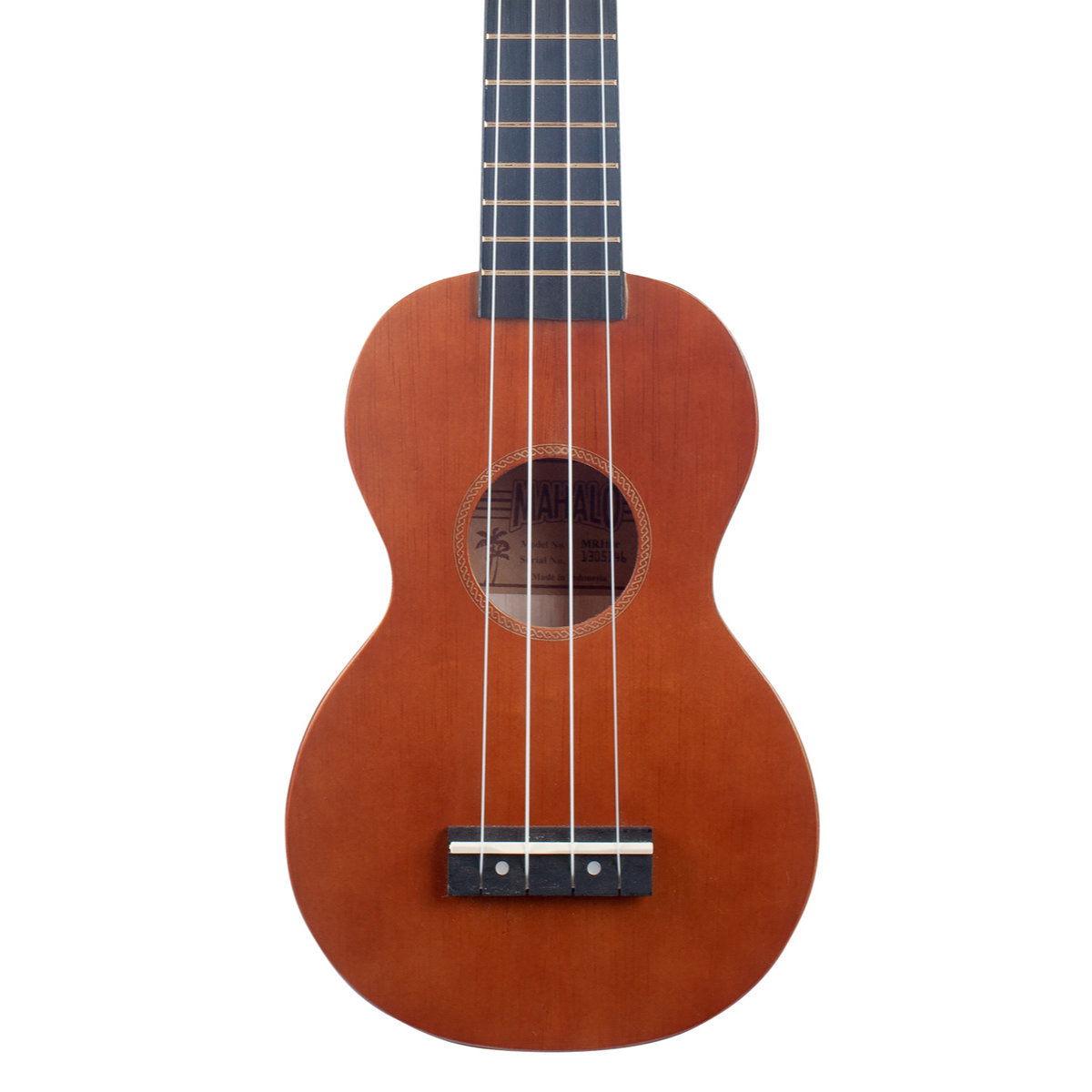 Mahalo MR1-TBR-PK Rainbow Soprano Ukulele Package - Trans Brown