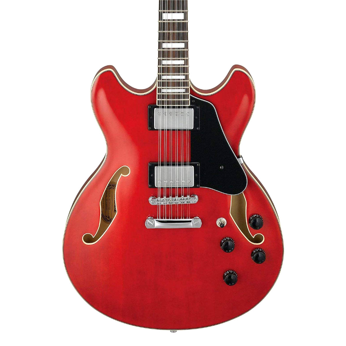 Ibanez AS Artcore 12-String Semi-Hollow Electric Guitar - Transparent Cherry Red