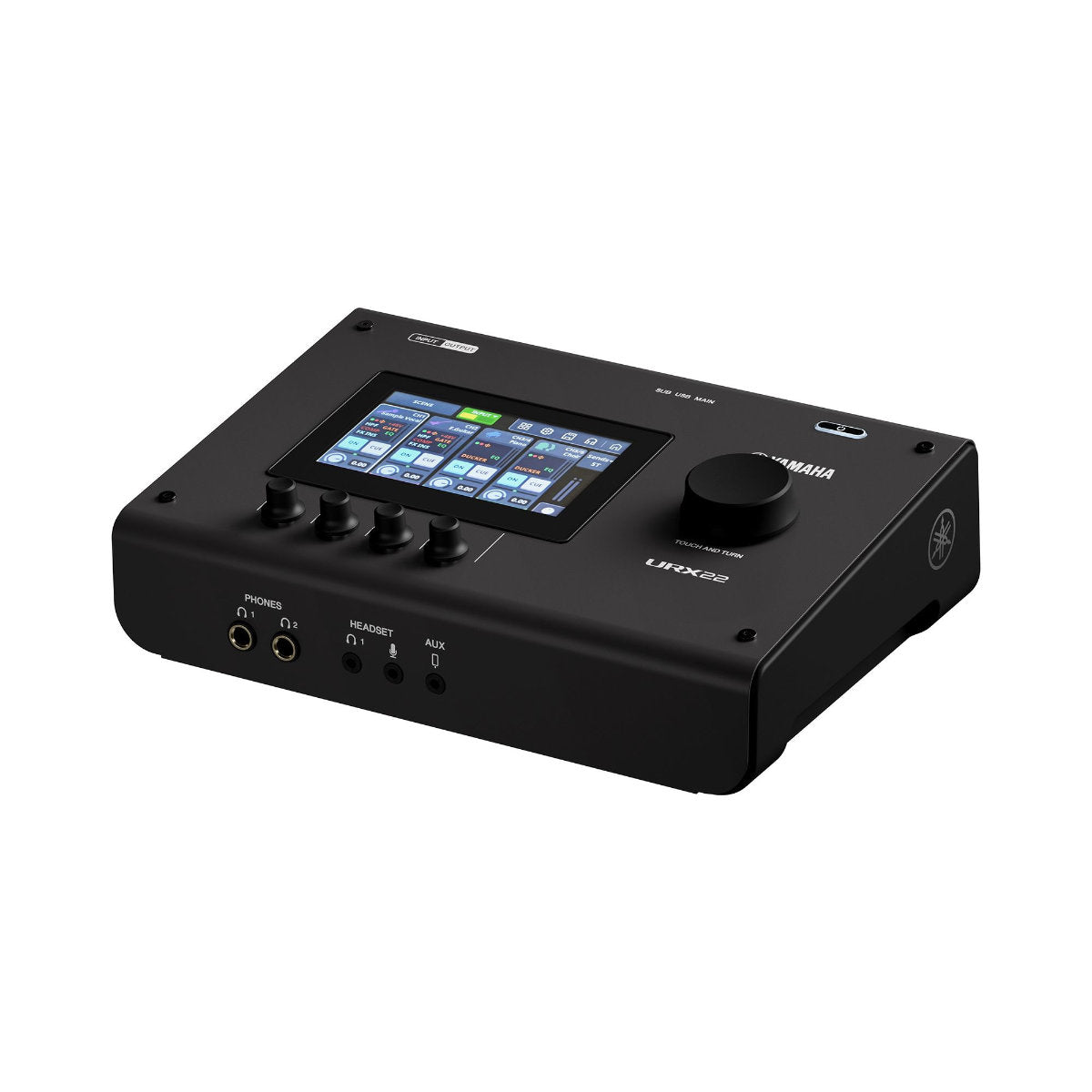 Yamaha URX22 Production Audio Interface w/ Touchscreen & Built-In Effects - Black