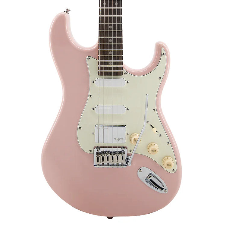 Tagima T-640 LS Lace Series Alder Body Electric Guitar - Pink Shell
